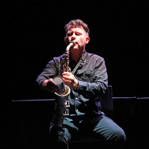 Photo of man playing the saxophone (LASALLE)