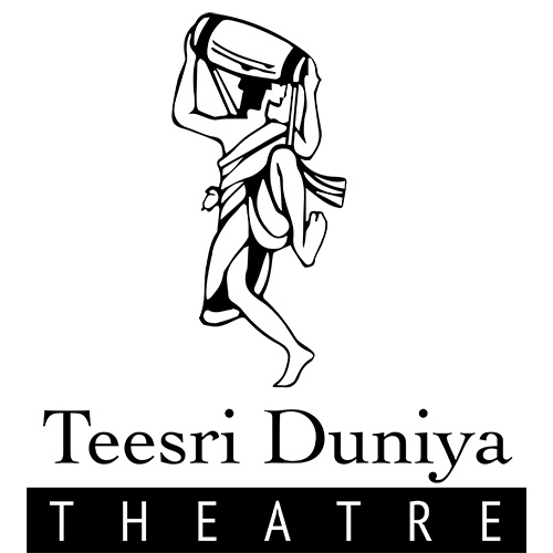 Decorative logo of Teesri Duniya Theatre